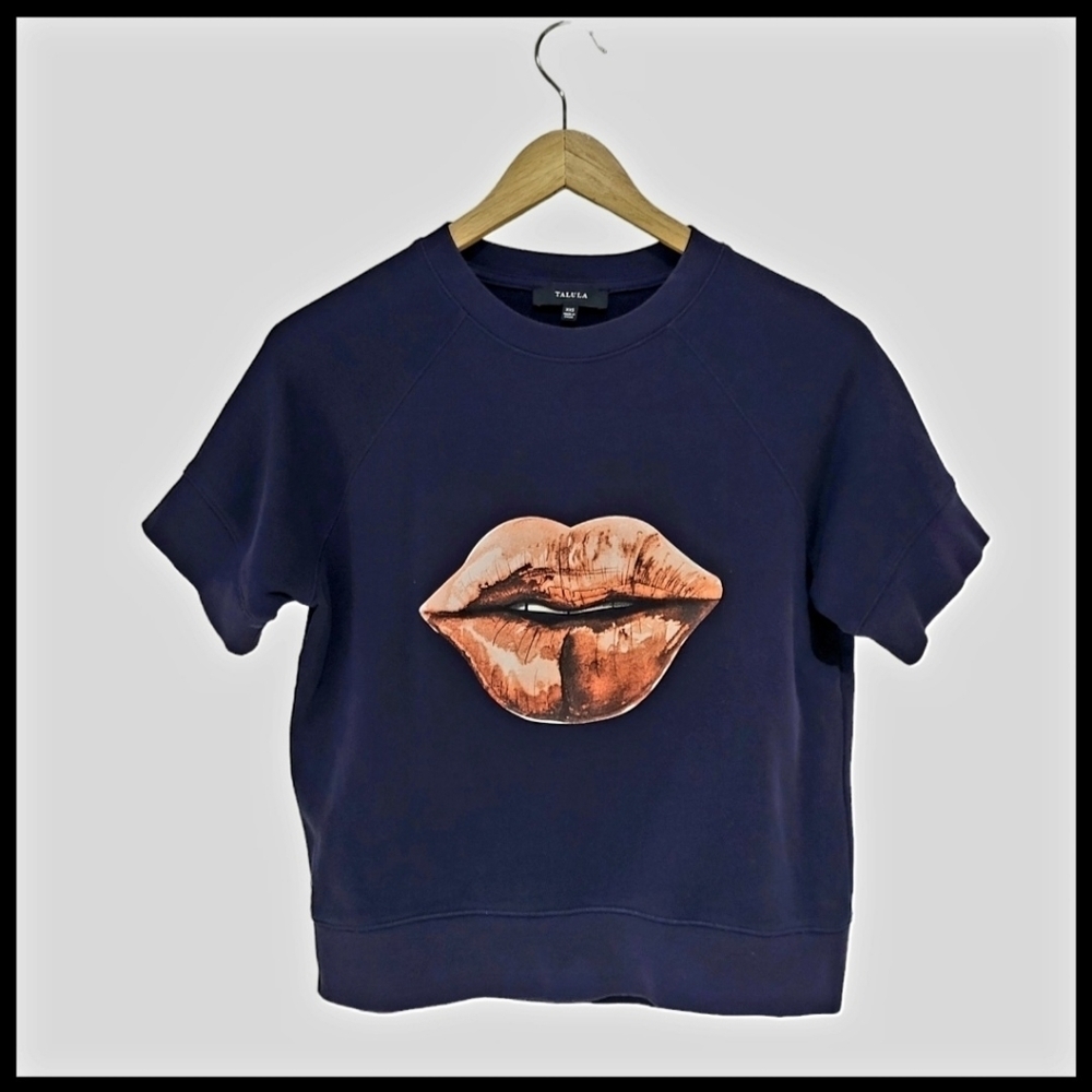 Aritzia Talula Short Sleeve Sweatshirt Size XXS